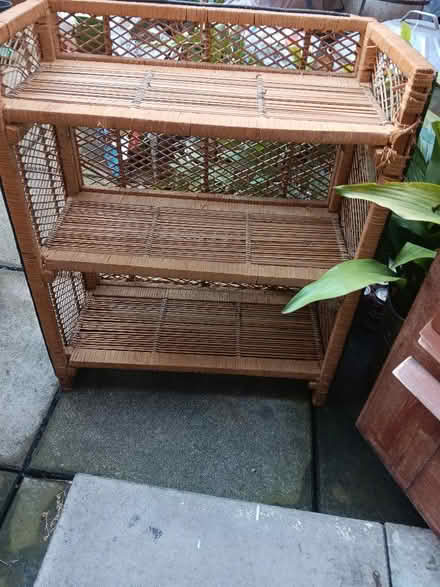 Photo of free Bamboo fold down bookcase (Soho WC2H) #2