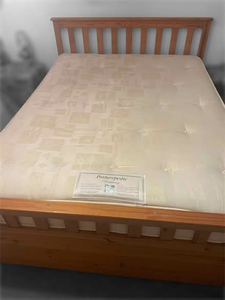 Photo of free King Size Pine Captains Storage Bed with Sealy Mattress (Kenilworth CV8) #4