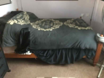 Photo of free 4'6" Pine Bed (Welshpool SY21) #1