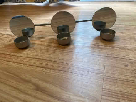 Photo of free Purple vase / mirror candle holder (Scaggsville) #4