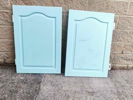 Photo of free Two pairs of pine cupboard doors (Weston) #1