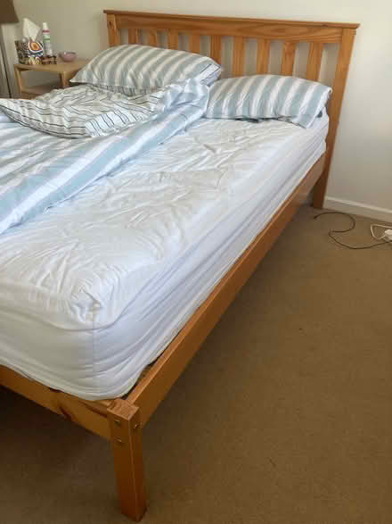 Photo of free Double Bed Frame (SW18 5) #2
