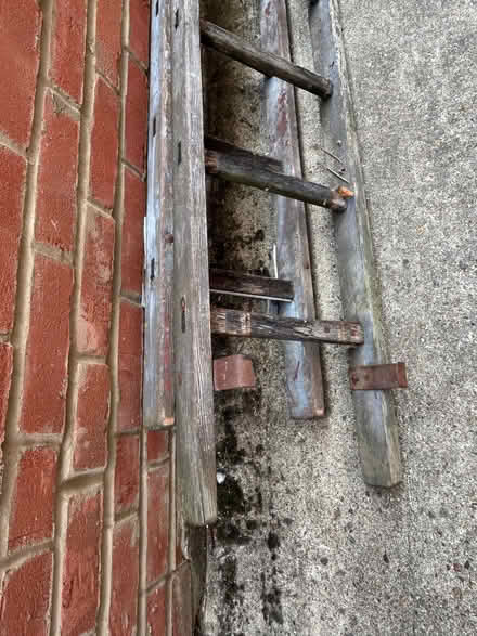Photo of free Old wooden 2 piece ladder (2 x 3m) (Saint George's CO2) #2