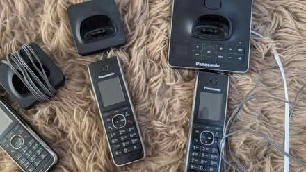 Photo of free Panasonic 3 cordless phone/answerphone set (Crownhill MK8) #2