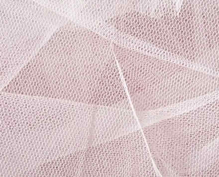 Photo of white 'nylon net' or white plain net curtaining (Kingsmead) #1