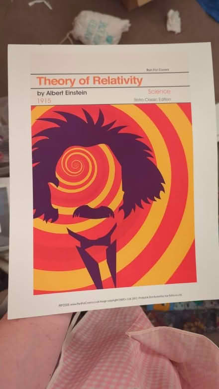 Photo of free Einstein relativity poster, unused (HA6 Northwood) #1