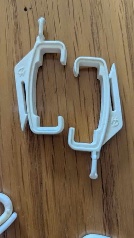 Photo of free White curtain hooks (RG24 Old Basing) #2