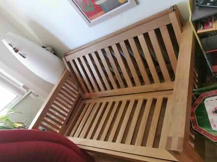 Photo of free Futon oak sofa bed (East Oxford, OX4) #2