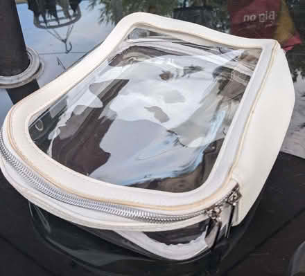 Photo of free Clear zipped toiletry bag (Highters Heath B14) #1