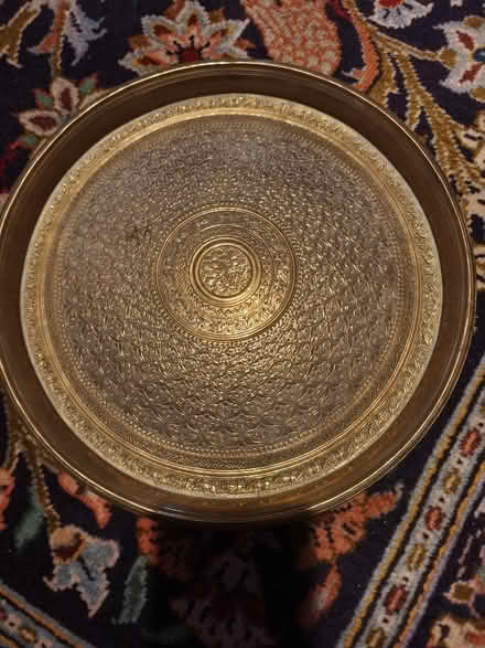 Photo of free Brass tray/plate. Middle eastern. (Church RG2) #1
