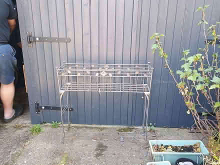Photo of free Solid metal planter, quite heavy (Teddington, TW11) #1