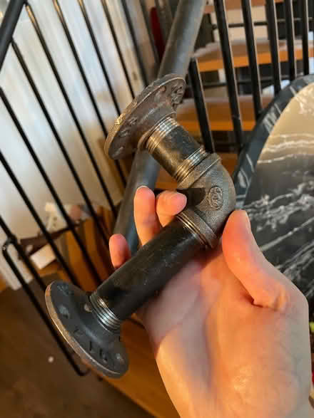 Photo of free 2x industrial style shelf brackets (Dover Street SN1) #1