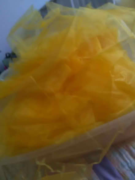 Photo of free Gold/yellow gauze fabric (Higham North area NN10) #1