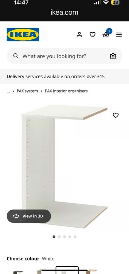 Photo of free Ikea pax divider (Sanderstead) #3