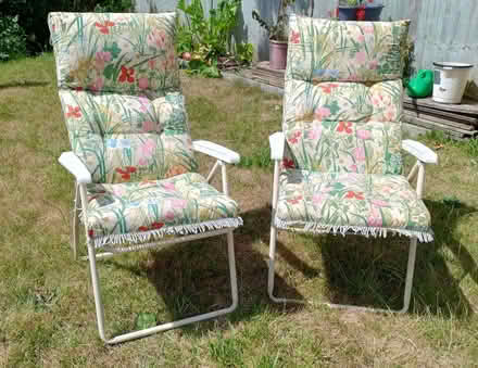 Photo of free Three reclining garden chairs (Saltford) #2