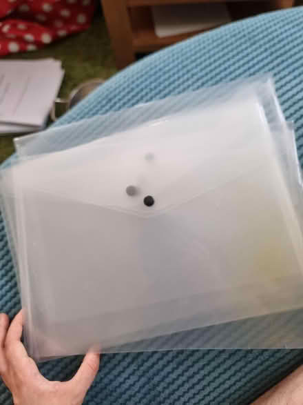 Photo of free 6 clear a4 wallets (Tonbridge TN12) #2