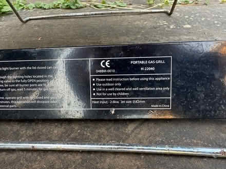 Photo of free Portable Gas BBQ (Camden) #4