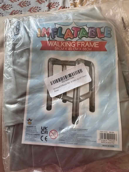 Photo of free Inflatable walking frame & walking stick (Elm Park RM12) #1