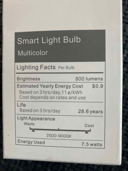 Photo of free Lumen multicolour smart bulbs x 2 (Fishponds BS16) #3