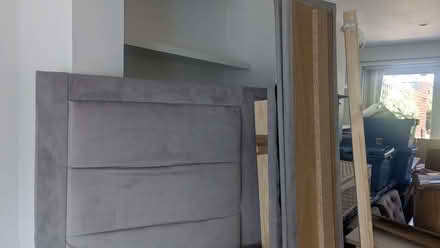 Photo of free King Size Bed Velvet Mink (DA2) #1