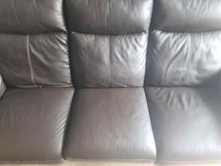 Photo of free Leather reclining electric sofa (Saltney) #1