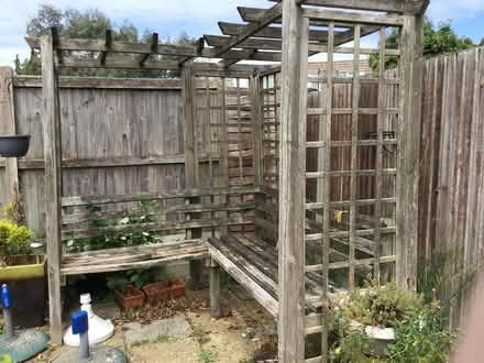 Photo of free Wooden pergola with seating (CT2) #3