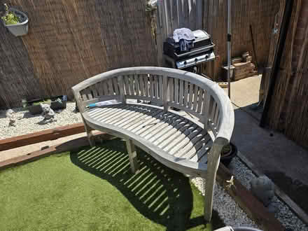 Photo of free Teak garden bench (Derby centre DE22) #1