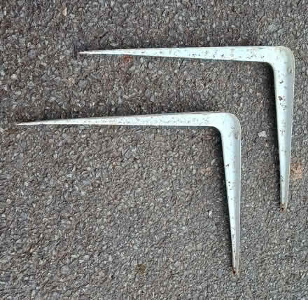 Photo of free Pair of metal shelf brackets. (Burton-in-Kendal LA6) #1