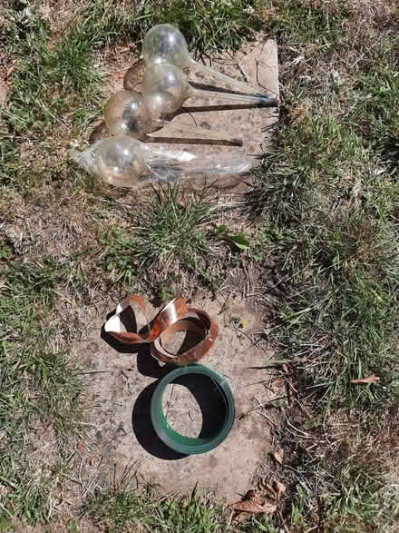 Photo of free Copper and plastic garden tape and watering bulbs (Butetown CF10) #1
