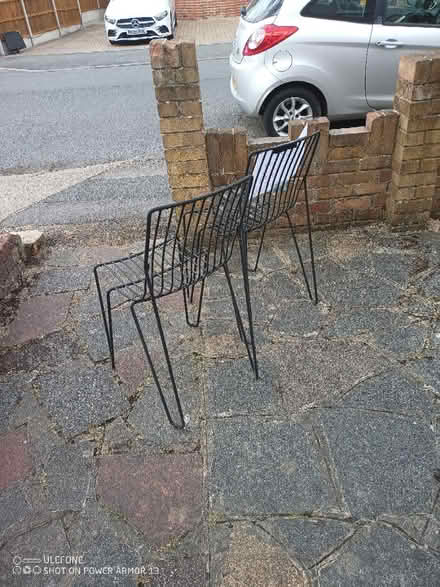 Photo of free Two Steel-Bar Chairs (New Malden KT3) #3