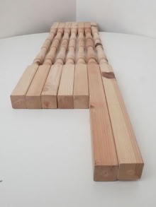 Photo of free 7 x Pine 'Tulip' Stair Spindles (E5) #4