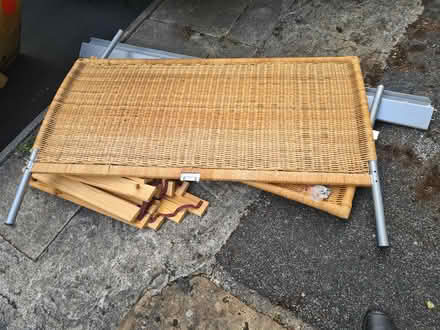 Photo of free IKEA Dokka double bed frame (Shipley BD18) #1