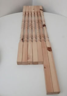 Photo of free 7 x Pine 'Tulip' Stair Spindles (E5) #3