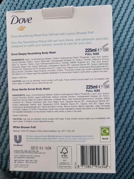 Photo of free Dove body wash set (Tonbridge TN12) #2