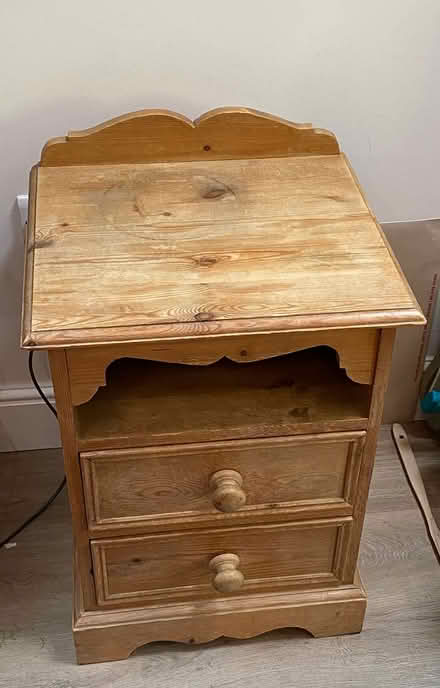 Photo of free Small bed table with drawers (N16) #2