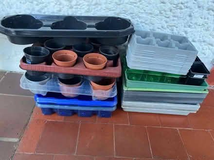 Photo of free Various plastic plant pots & trays (SL6 Furze Platt) #2