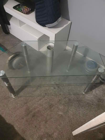 Photo of free Glass TV unit (Ancoats M4) #2