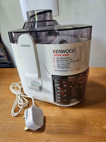 Photo of free Kenwood juicer (Brinscall PR6) #2