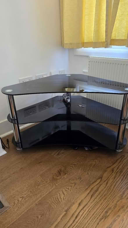 Photo of free Corner black TV stand (Slade Green DA8) #2