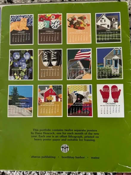 Photo of free Abacus calendar with artist inserts (NW DC — 20011) #2