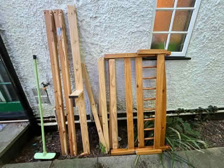 Photo of free Pine double bed frame (SG6) #1