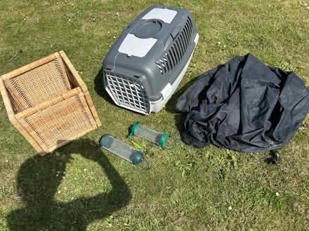 Photo of free Cat box, wicker box, bike cover (Dun Laoghaire) #1