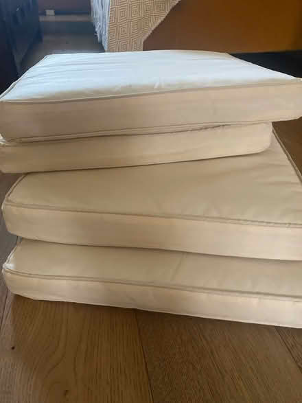 Photo of free Outdoor seat cushions rarely used (Raynes Park) #2