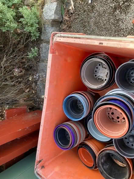 Photo of free Large crate of medium sized plant pots (Leegomery TF1) #1