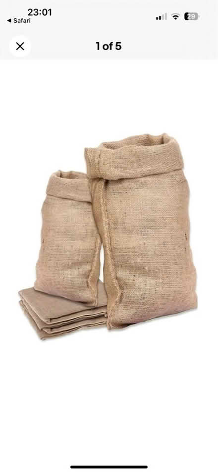 Photo of Hessian potato sacks (Oxenholme LA9) #1
