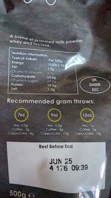 Photo of free Milk powder (Combe Down) #3