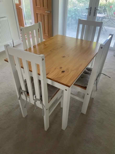 Photo of free Table and four chairs (HD1, Huddersfield) #1