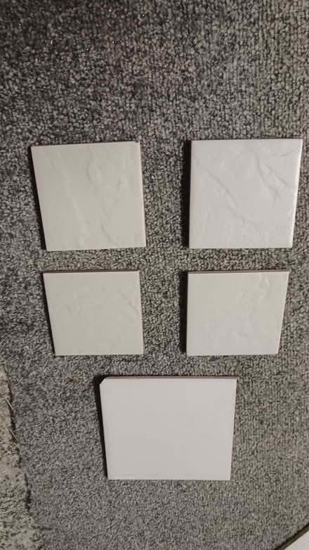Photo of free Box of half-tiles and small tiles - white and grey (Primrose LA1) #2