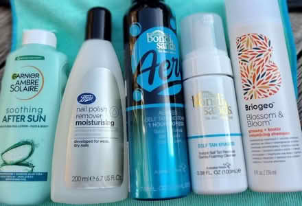 Photo of free Assortment of Toiletries/Tanning products (Goldsworth Park GU21) #1