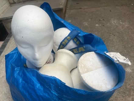 Photo of free 5 polystyrene heads (BA11) #1